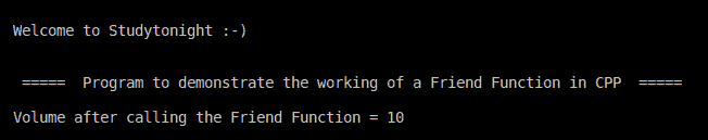 C++ friend function