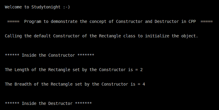 C++ constructor and destructor