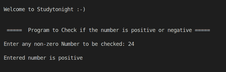 C++ positive or negative
