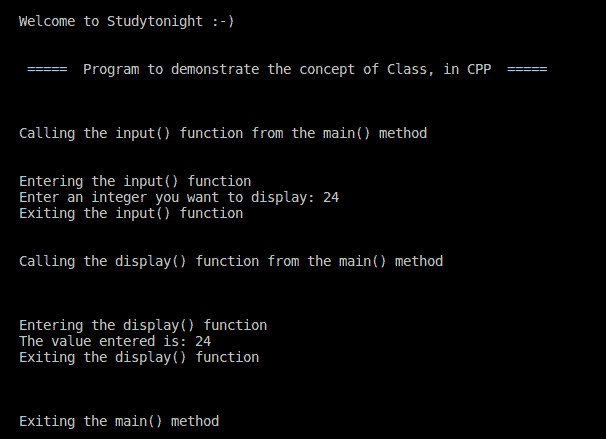 C++ Class