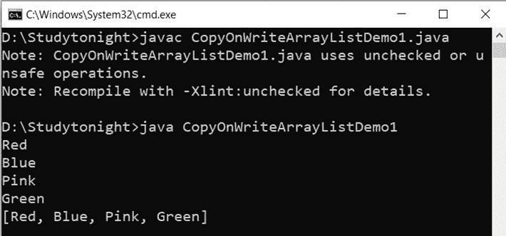 copywritearray-list-example