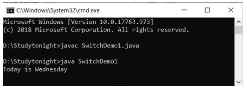 output switch Example