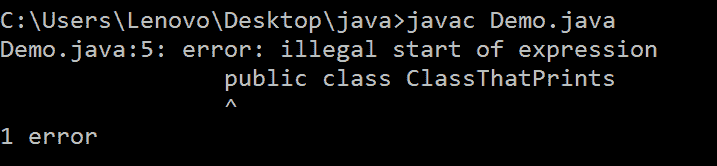 Class inside a method