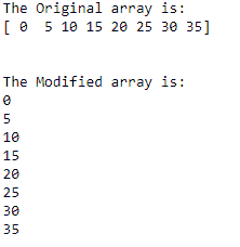 numpy ndarray iteration example
