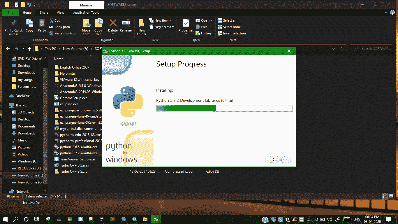 Installing Python steps in windows