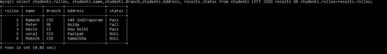 python mysql join tables