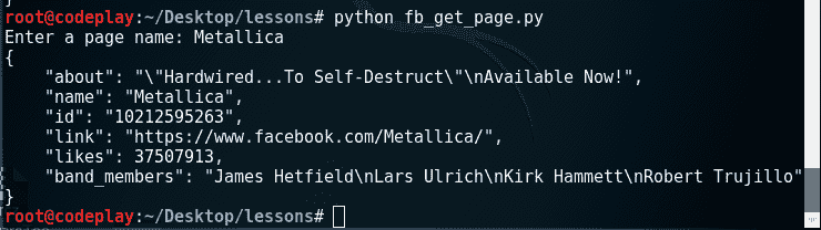 Mining Own Facebook Account