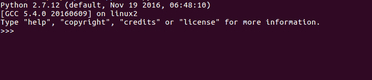 Interactive mode of Python