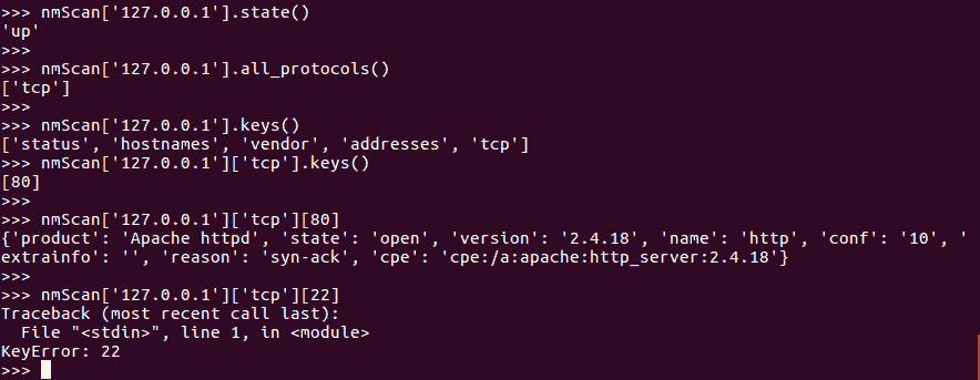 Integrating Port Scanner with Nmap