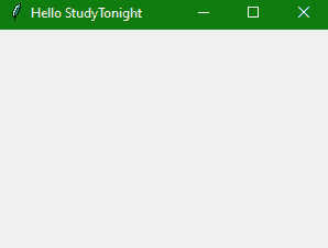 Tkinter Window example