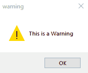 Tkinter messagebox module example